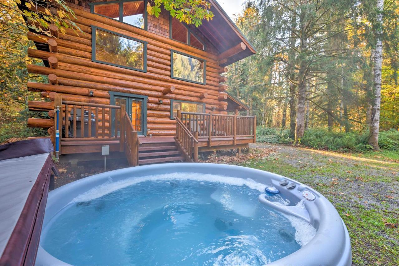 Riverfront Gold Bar Log Cabin Near Stevens Pass! Ngoại thất bức ảnh